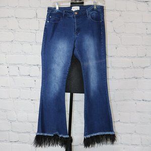 Republic Blank Fringe Dark Denim Jean